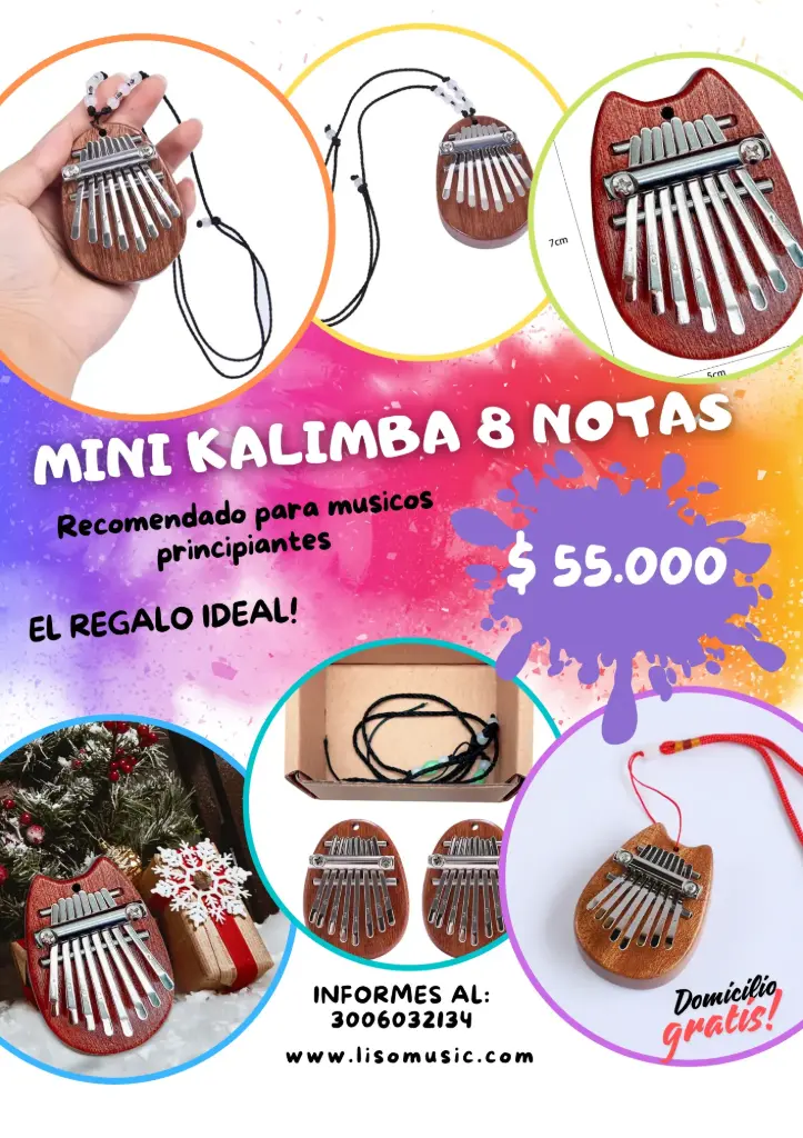 Mini Kalimba de 8 notas