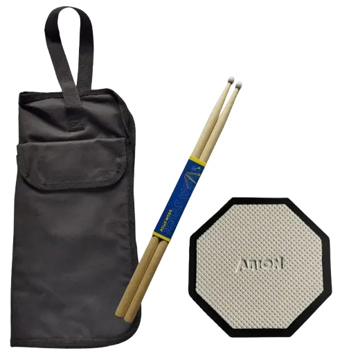 KIT PRACTICE PAD/BAQUETERO/BAQUETAS 5A